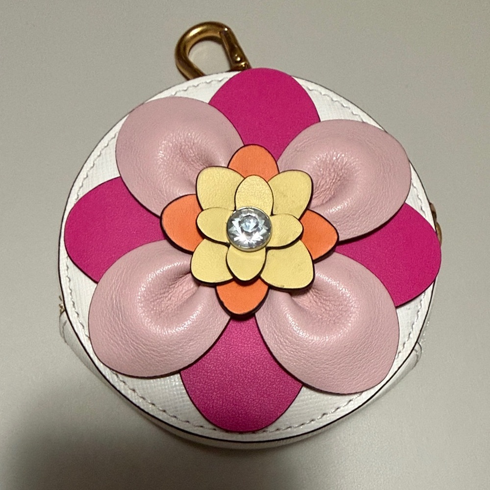 Kate Spade Pink and Yellow Floral Coin Purse